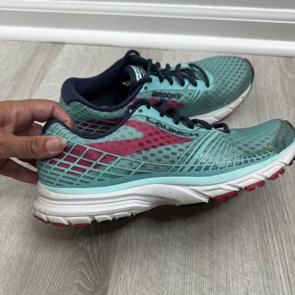 Brooks Launch 3 Shoes Womens Size 9 Teal Pink‎ Running Sneakers Athletic Walking - Picture 8 of 12